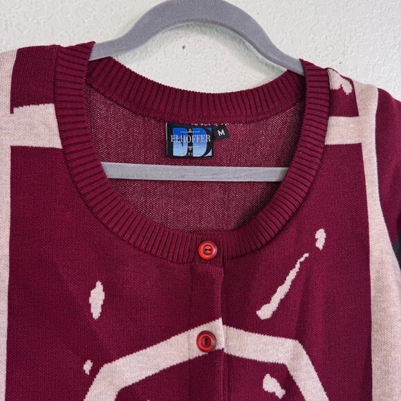 Elhoffer Galactic Creed Cardigan Womens Medium Crop Sweater Cosplay Comic Con M - Picture 5 of 10